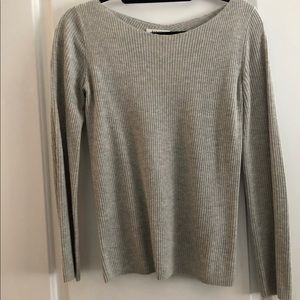 Aritzia open back grey sweater